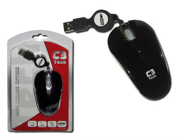 Mouse C3 Mini USB MS3209 PRETO