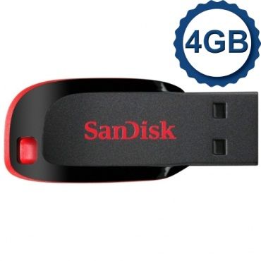 Pen Drive 4GB Cruzer Blade - Sandisk