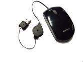 Mouse BRAVIEW USB Retratil PRETO